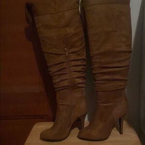 Elegant Brown Knee-High Boots